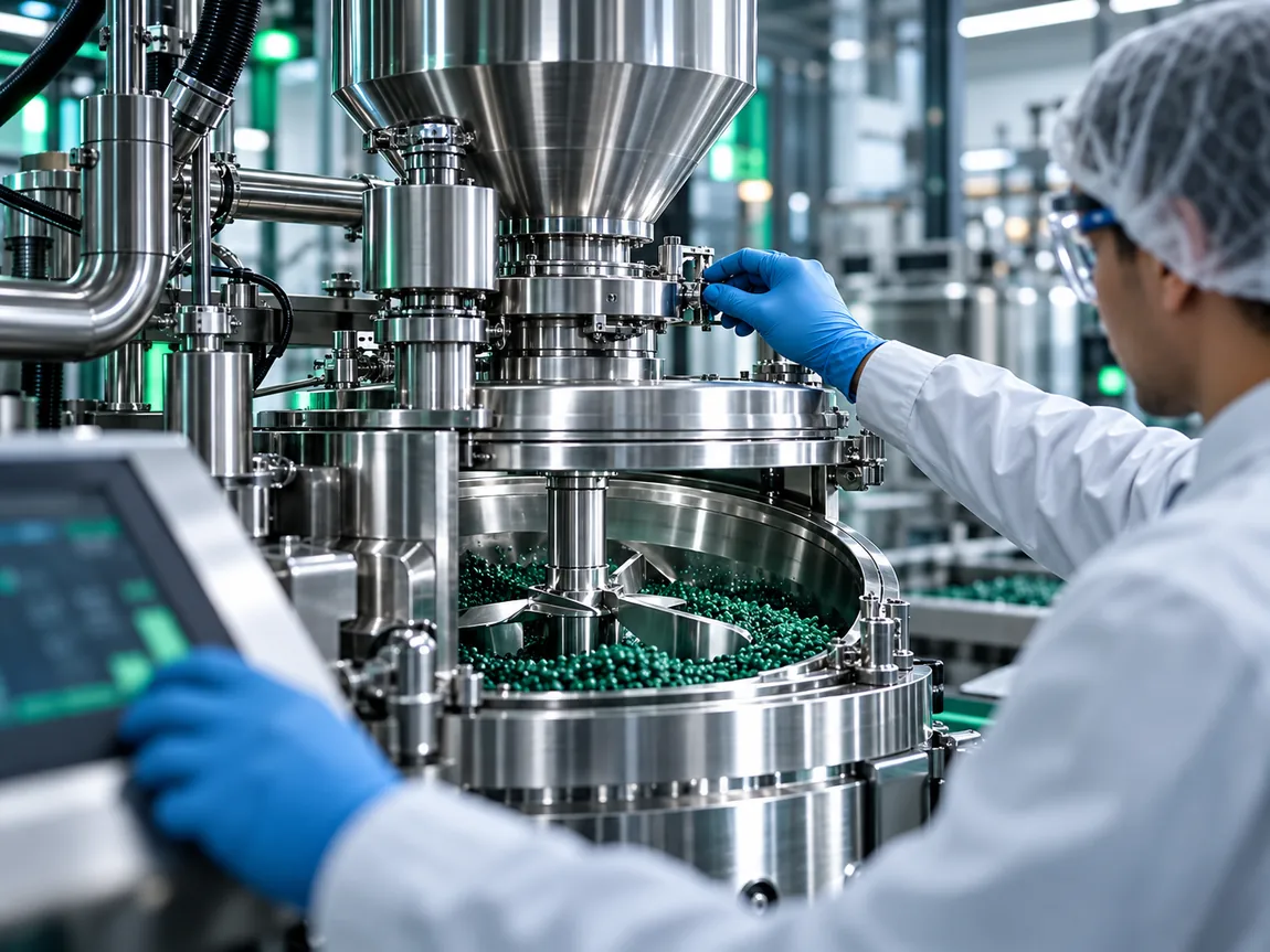Equipamento de processamento industrial de polímeros — imagem ilustrativa